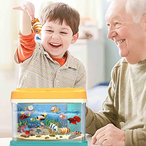 Juguetes de Acuario para niños - Tanque de Peces para niños para una Experiencia de alimentación interactiva niños y niñas Regalos de Fiesta de cumpleaños - Apto para niños