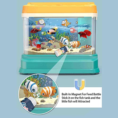 Juguetes de Acuario para niños - Tanque de Peces para niños para una Experiencia de alimentación interactiva niños y niñas Regalos de Fiesta de cumpleaños - Apto para niños