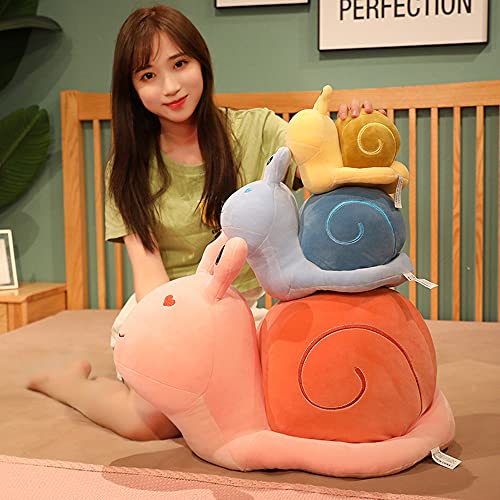 Juguetes de Animales de Peluche de Caracol, 20/30/45 cm 3D Caracol de Peluche Kawaii, Lindo Caracol de Peluche de Juguete, decoración del hogar, cojín de Almohada