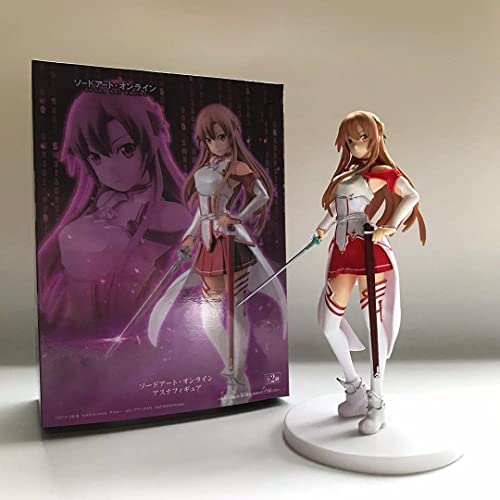 Juguetes de colección de estatuas de Personajes, Sword Art Online Asuna Figura de acción-Escultura Altamente Detallada-Altura 18CM