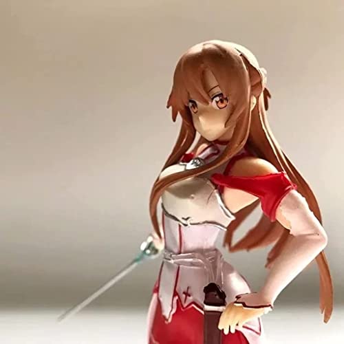 Juguetes de colección de estatuas de Personajes, Sword Art Online Asuna Figura de acción-Escultura Altamente Detallada-Altura 18CM