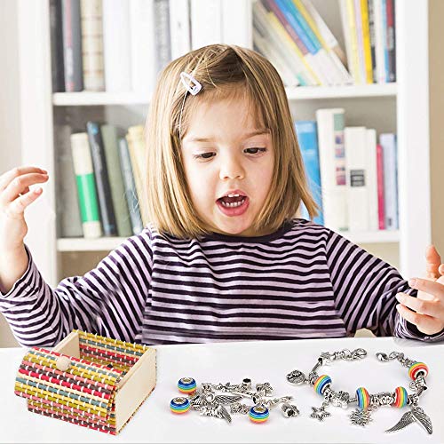 Juguetes para niñas de 6-10 Presenta, Artes Conjuntos para 7 8 9 10 años de edad los niños joyería que hace el kit para niñas Kid Edad 7 8 9 10 11 Unicorn encanto de la muchacha adolescente regalo