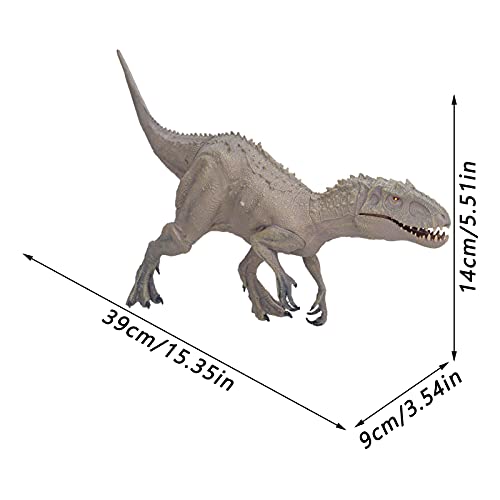 JUnYuKj Indominus Rex, Modelo de Dinosaurio de simulación, colección de tiranosaurio jurásico, Juguete Educativo de Gran tamaño para niños(Gris)