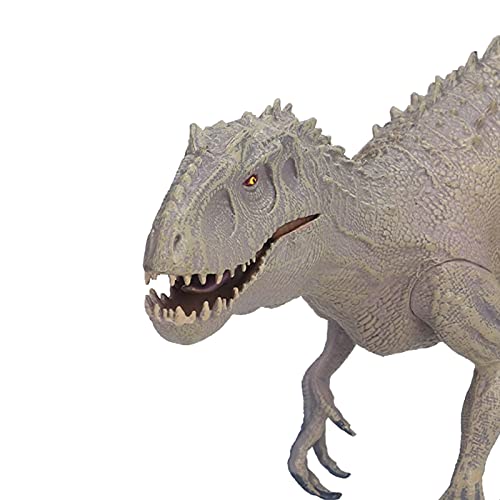 JUnYuKj Indominus Rex, Modelo de Dinosaurio de simulación, colección de tiranosaurio jurásico, Juguete Educativo de Gran tamaño para niños(Gris)