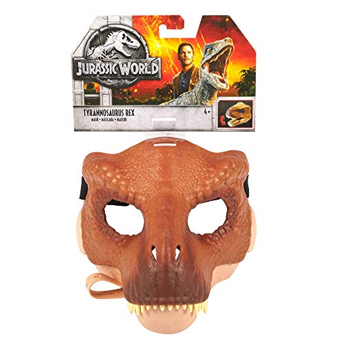 Jurassic World M?scara de juguete Tyrannosaurus Rex, modelos/colores aleatorios (Mattel FLY93)