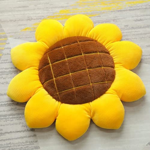 JWAKHMP 40cm girasol pétalos amortiguador lindo felpa juguetes Kawaii relleno plantas almohadas para niños