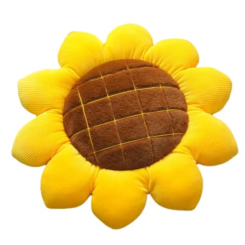 JWAKHMP 40cm girasol pétalos amortiguador lindo felpa juguetes Kawaii relleno plantas almohadas para niños