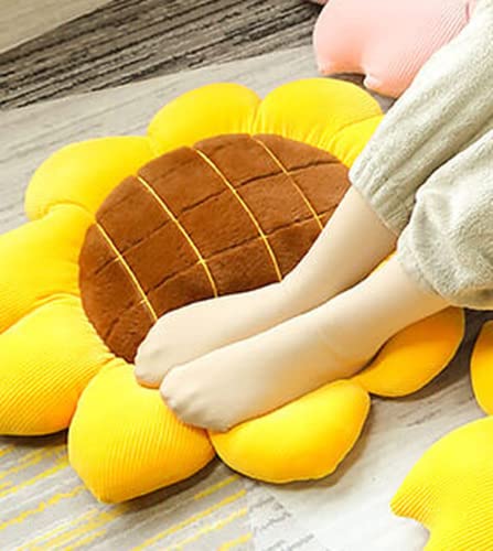 JWAKHMP 40cm girasol pétalos amortiguador lindo felpa juguetes Kawaii relleno plantas almohadas para niños