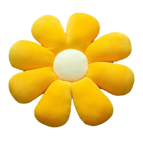 JWAKHMP Amarillo 50cm flor de cerezo pétalos cojín lindo de la felpa juguetes Kawaii relleno de la planta almohadas para los niños