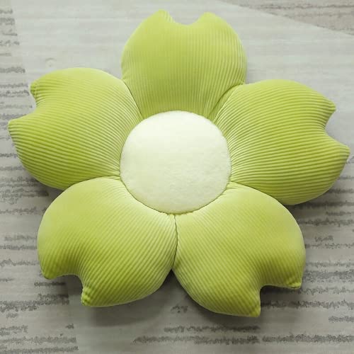 JWAKHMP Verde 40cm girasol pétalos cojín lindo felpa juguetes Kawaii relleno planta almohadas para niños