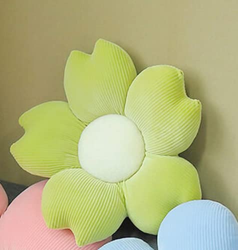 JWAKHMP Verde 40cm girasol pétalos cojín lindo felpa juguetes Kawaii relleno planta almohadas para niños