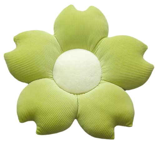 JWAKHMP Verde 40cm girasol pétalos cojín lindo felpa juguetes Kawaii relleno planta almohadas para niños