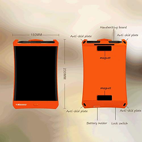 JXSBD LCD tablero de escritura del dibujo del arte de la tableta aumentó la versión electrónica de la tableta, 9 pulgadas Digital Gráficos eWriter portátil de escritura a mano las Pastillas de bloqueo