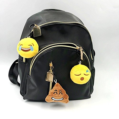 JZK 45pcs Mini Juguete de Peluche, Emoji Llavero emoticonos Llavero emoción para niños & Adulto Fiesta cumpleaños favores Rellenos Bolso Partido Decoraciones para Fiestas ( 5cm / 2 Pulgadas)