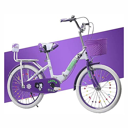 Kaidanwang Bicicleta de montaña Niñas, niñas, Bicicleta, Bicicleta, niños, Pedal, Bicicleta, Bicicleta, Bicicleta con Cesta de Almacenamiento Durante 9-18 años. (Color : Lila, Size : 22inch)