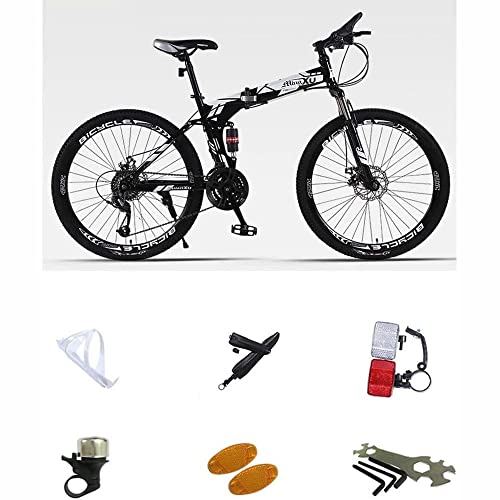 Kaidanwang Bicicletas Plegables Adulto Adolescente Estudiante Bicicleta de montaña Bicicleta Plegable Bicicleta for Hombres y Mujeres 21 velocidades Variable (Size : 24Inch)