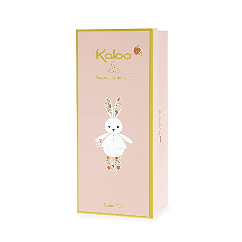 Kaloo - K'Doux - Muñeco Conejo Amapolas - Rosa Pálido - Tela Suave - Peluche - 20 Cm, K969953