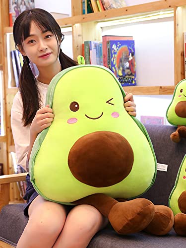 KANGL Lindo juguete de peluche de aguacate mini cómoda almohada muñeca regalo de cumpleaños de Navidad dormitorio sala de estar 45 cm