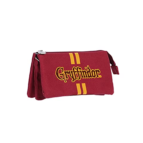 KARACTERMANIA Harry Potter Lion-Estuche Portatodo Triple HS, Rojo