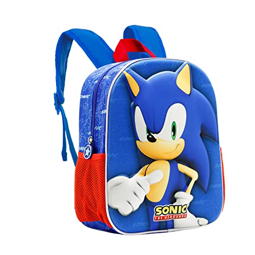 KARACTERMANIA Sega-Sonic Velocity-Mochila 3D Pequeña, Azul