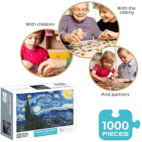 keletop Barco navegando en Las Olas_1000pcs_Wooden Puzzle_Juegos de Rompecabezas para niños Juguetes Divertidos Regalos de Personalidad Juegos de Rompecabezas Familiares y Familiares_50x75cm