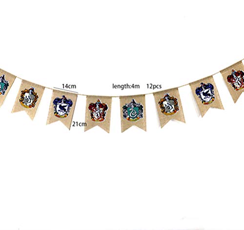 kelihood Bandera de Harry-Potter Hogwarts Pancarta de Harry-Potter Hogwarts 21X14CM