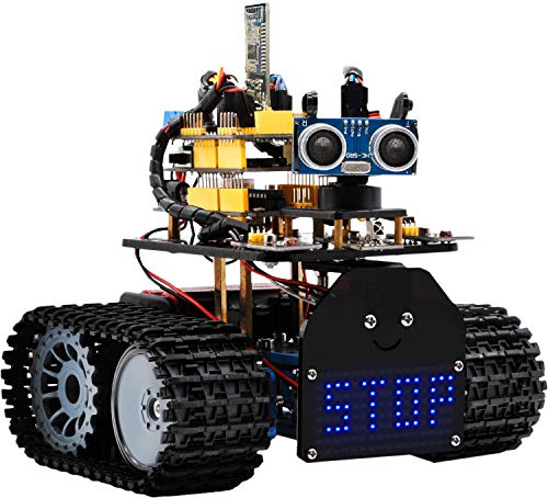 KEYESTUDIO Mini Tank Robot Upgraded V2.0 for Arduino and Mixly Blocks Coding/Support iOS/Android