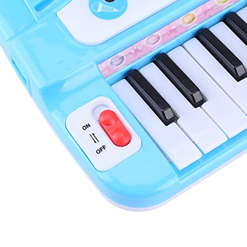 Kid Electronic Keyboard Piano, niños y niñas Mini Piano Keyboard Toy Plastic Learning Musical Kit de Juguete Multifuncional con micrófono 37 Teclas Instrumento Educativo