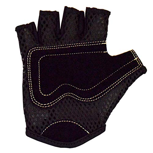 Kiddimoto Guantes de Ciclismo sin Dedos para Infantil (niñas y niños) - Bicicleta, MTB, BMX, Carretera, Montaña - Llama - Talla: M (5-8 años)