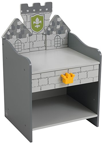 KidKraft 76264 Mesita infantil de noche de madera estilo Castillo Medieval