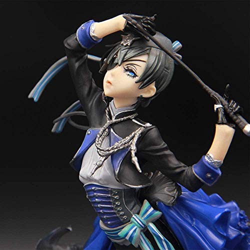 KIJIGHG Estatua de Anime Black Butler Anime Figura Modelo Brina Palencia Estatua Decoración del hogar Vida Diaria Coleccionables Juguetes para niños Regalo 22CM