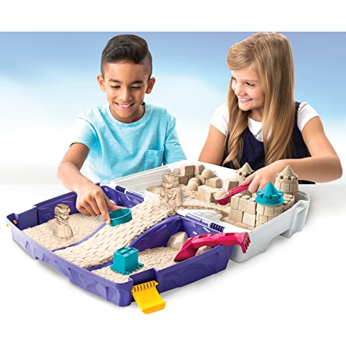 Kinetic Sand, Folding Sand Box with 2lbs of Mold and Tools (Spin Master 6054898-6037447)