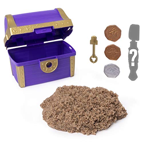 Kinetic Sand Juego de Tesoro enterrado con 170 g de Arena cinética y Herramienta Oculta Sorpresa (el Estilo Puede Variar)