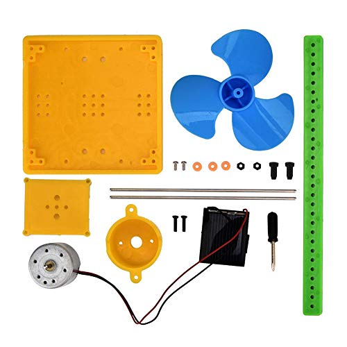 Kit de experimentos de física solar Mini Generador solar Generador DC Ventilador de motor DIY Física Circuito de motor Kit de dispositivos Ciencia Juguete para proyectos educativos de ciencias