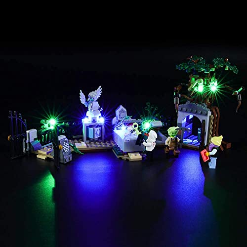 Kit de iluminación LED para cementerio Misterio – Compatible con Lego 70420 Building Blocks Model– No incluye el juego Lego