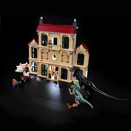 Kit de iluminación LED para Indoraptor Rampage at Lockwood Estate - Compatible con el modelo de bloques de construcción Lego 75930 - No incluye el juego Lego