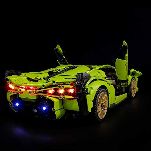 Kit de iluminación LED RC para Lego 42115 Lamborghini SIAN FKP37 (Solo LED Incluido, sin Kit Lego)