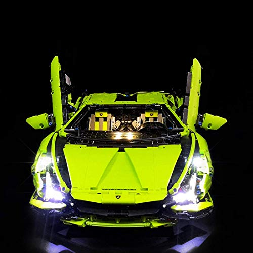 Kit de iluminación LED RC para Lego 42115 Lamborghini SIAN FKP37 (Solo LED Incluido, sin Kit Lego)