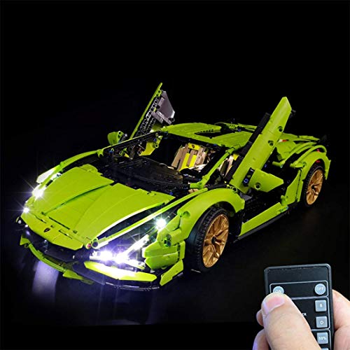 Kit de iluminación LED RC para Lego 42115 Lamborghini SIAN FKP37 (Solo LED Incluido, sin Kit Lego)