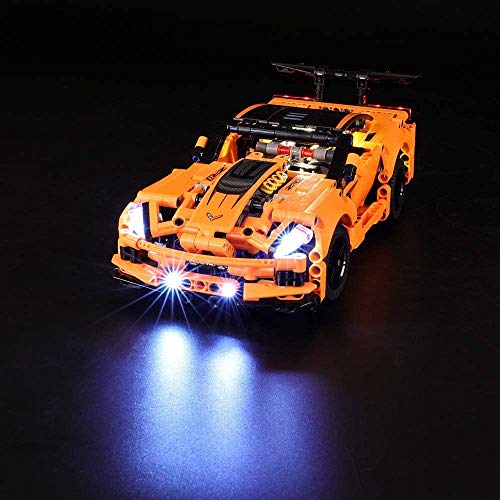 Kit de luz LED para Lego 42093, no incluye el modelo Lego, el kit de iluminación LED de ladrillo compatible con Technic Chevrolet Corvette ZR1 Car Building Kit