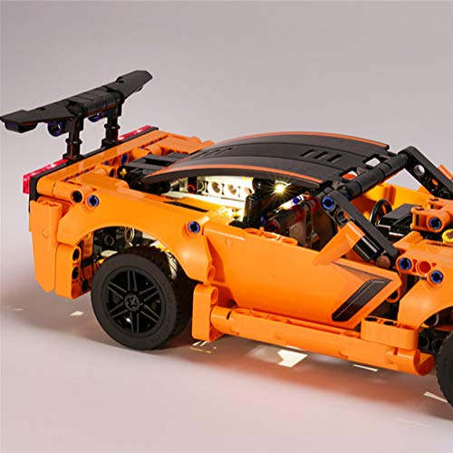 Kit de luz LED para Lego 42093, no incluye el modelo Lego, el kit de iluminación LED de ladrillo compatible con Technic Chevrolet Corvette ZR1 Car Building Kit