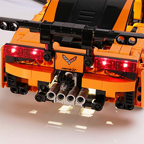 Kit de luz LED para Lego 42093, no incluye el modelo Lego, el kit de iluminación LED de ladrillo compatible con Technic Chevrolet Corvette ZR1 Car Building Kit