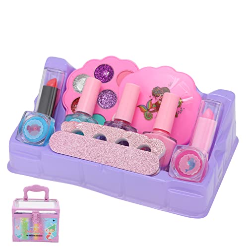 Kit de Maquillaje para Niños, Cultiva la Creatividad, la Imaginación, Crea Hermosas Uñas, Juguetes de Maquillaje para Niños para Juegos de Maquillaje de Simulación