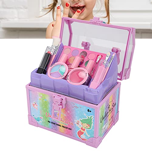 Kit de Maquillaje para Niños, Juego de Maquillaje para Niñas de Colores Brillantes, Herramientas Ricas para Juegos de Disfraces para Actividades Infantiles Diarias para Fiestas