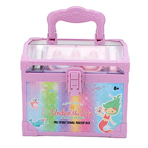 Kit de Maquillaje para Niños, Juego de Maquillaje para Niñas de Colores Brillantes para Fiestas, Juegos de Disfraces para Actividades Infantiles Diarias