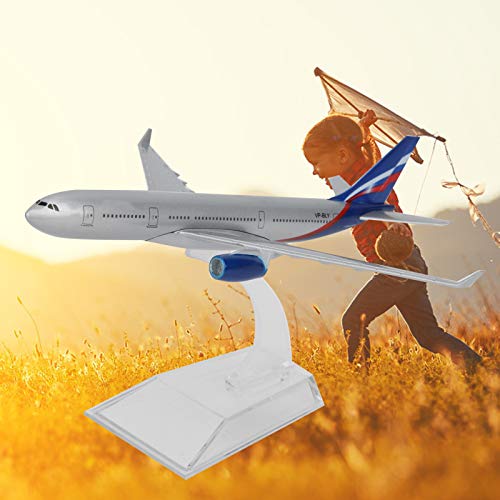 Kit de Modelo de avión de 16 cm, Modelo de avión de Metal de aleación de Alta simulación + Base + Soporte Juguetes voladores para niños Kits de Garaje para niños Niños Niñas(#2)