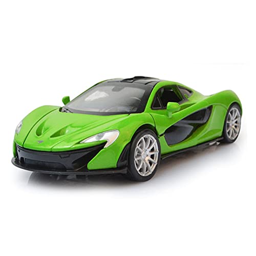 Kit Juguetes Coches Metal Resistente 1:32 para McLaren P1 Coche Deportivo De Aleación Modelo De Fundición A Presión Colección De Regalos para Niños Maravilloso Regalo (Color : Verde)