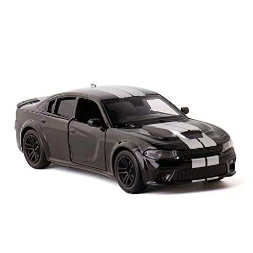 Kit Juguetes Coches Metal Resistente para Dodge SRT Ares 1:36 Modelos De Coche Simulación Aleación con Sonido Y Luz para Regalo para Adultos, Regalo Empresa Maravilloso Regalo (Color : Negro)