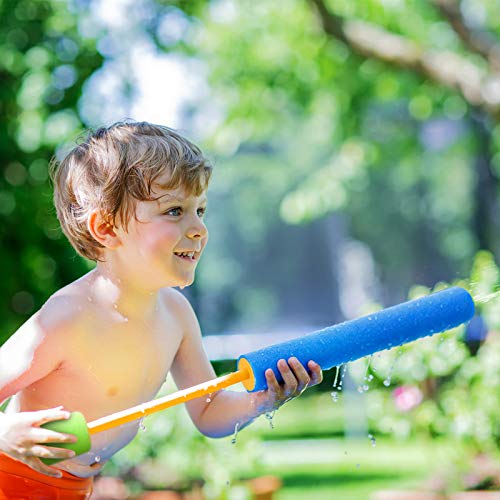 Kiztoys Pistola de Agua para niños, Juego de 6 Pistolas de Agua para Piscina con Alcance de 35 pies,