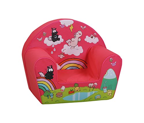 Knorrtoys 80204-Kindersessel-Theodor Carbon Pink Sillón Infantil, Rosa